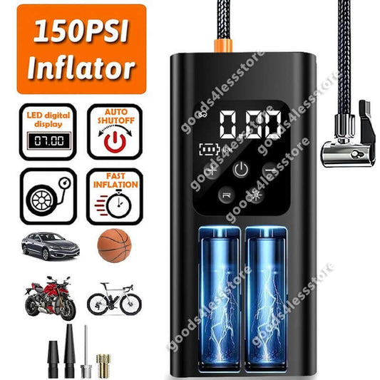 150 PSI Digital Tire Inflator Car Air Pump Compressor Electric Portable Auto 12V