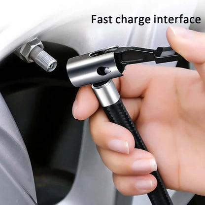 12V Portable Air Compressor with Pressure Gauge Mini Air Compressor Cylinder Power System Auto Inflatable Pump Car Tyre Inflator