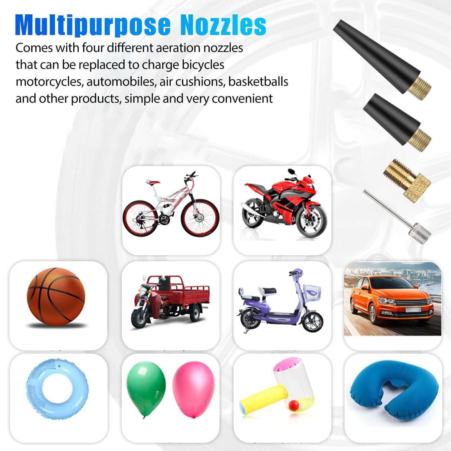 150 PSI Digital Tire Inflator Car Air Pump Compressor Electric Portable Auto 12V
