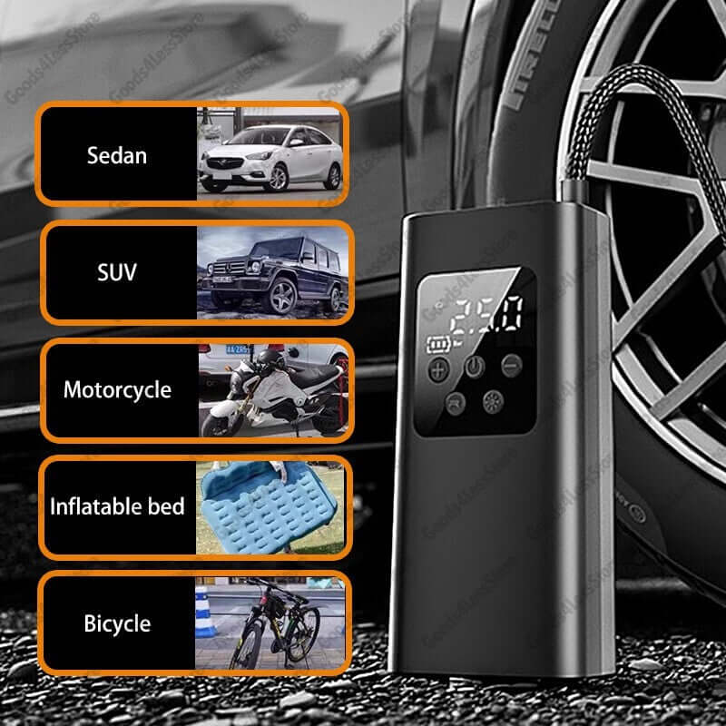 150 PSI Digital Tire Inflator Car Air Pump Compressor Electric Portable Auto 12V