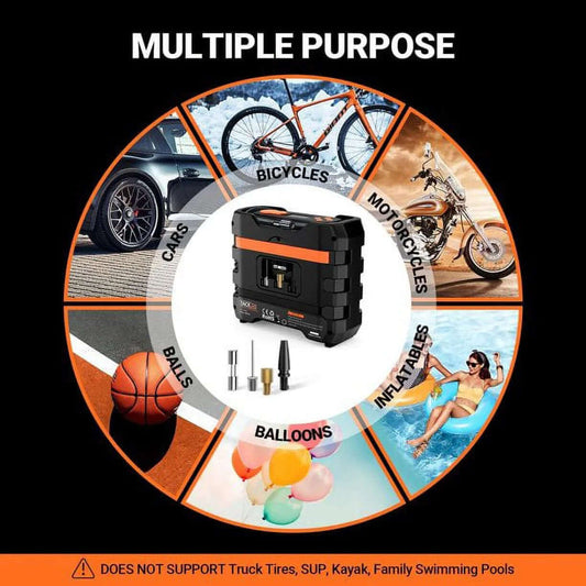 A6 Car Tire Inflator 12V DC Portable Air Compressor